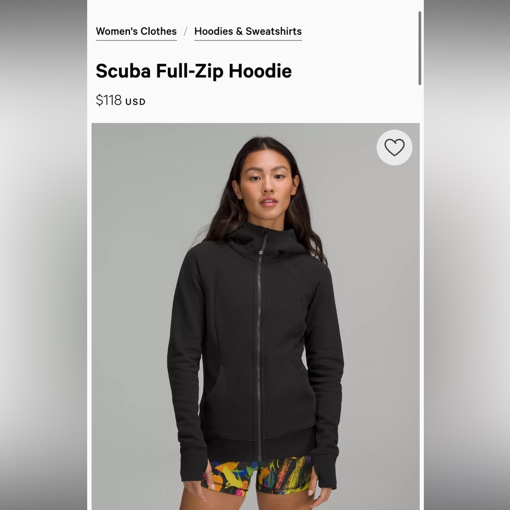 Lululemon Scuba Full-Zip Hoodie